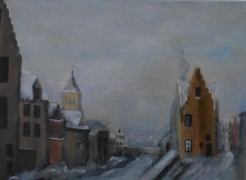 B65 Pottenmakersstraat en Augustijnkanaal 30x40cm Hollingsworth Paul