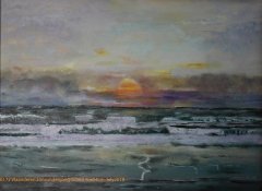 B172-Vlaanderen-zonsondergang-board-16x24cm-Hollingsworth-Paul-July-2018