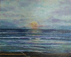 B194-Zonsondergang-Knokke-canvas-faced-board-23x28cm-Hollingsworth-Paul-Apr2019-SOLD