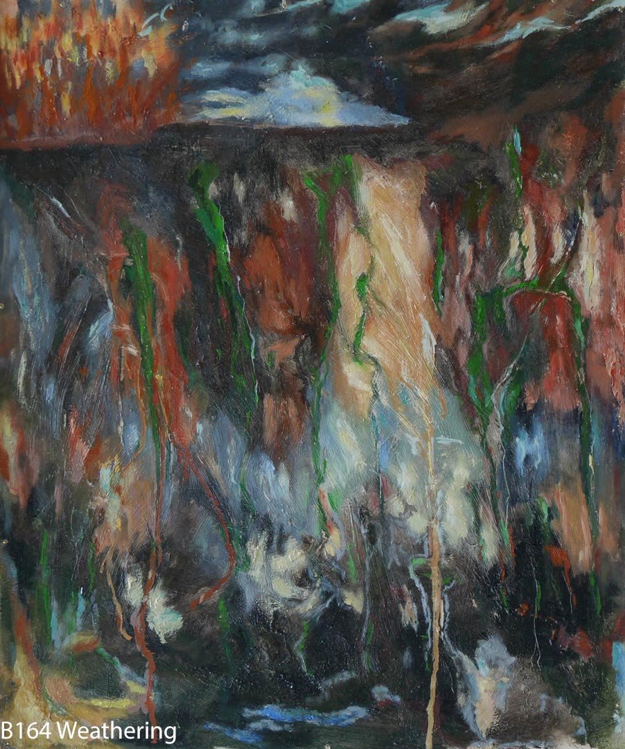 B164 Weathering board 61x51cm Hollingsworth Paul June 2018. Oil Paintings by Paul Hollingsworth.